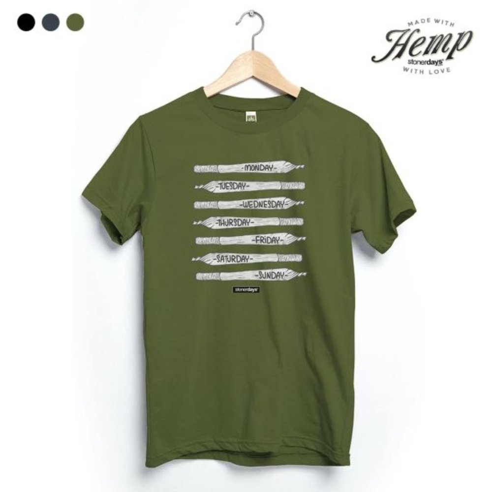 All Day Everyday Hemp Tee - Herb Green